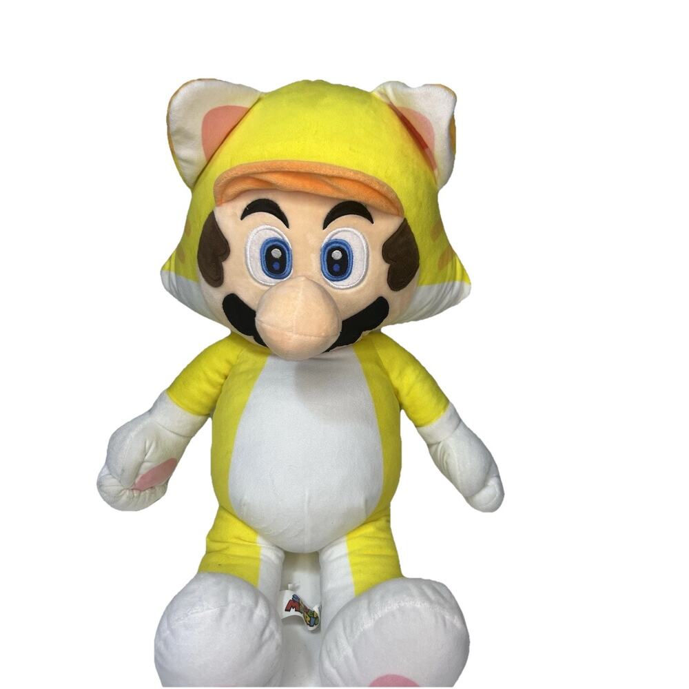 Nintendo Super Mario 3D World Cat Suit‎ Mario Plush Toy 24” Stuffed Animal